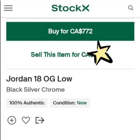 Nike Air Jordan XVIII 18 Low Black GS 5.5Y women's sz 7 OG metallic silver - Picture 10 of 10